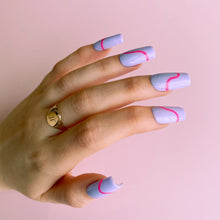 Load image into Gallery viewer, Lilac &amp; Pink Press On Nails
